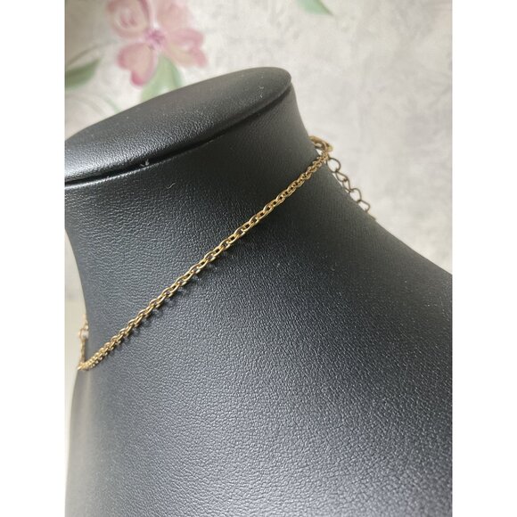 Gold Heart Pendant Necklace With Adjustable Chain - Picture 2 of 4